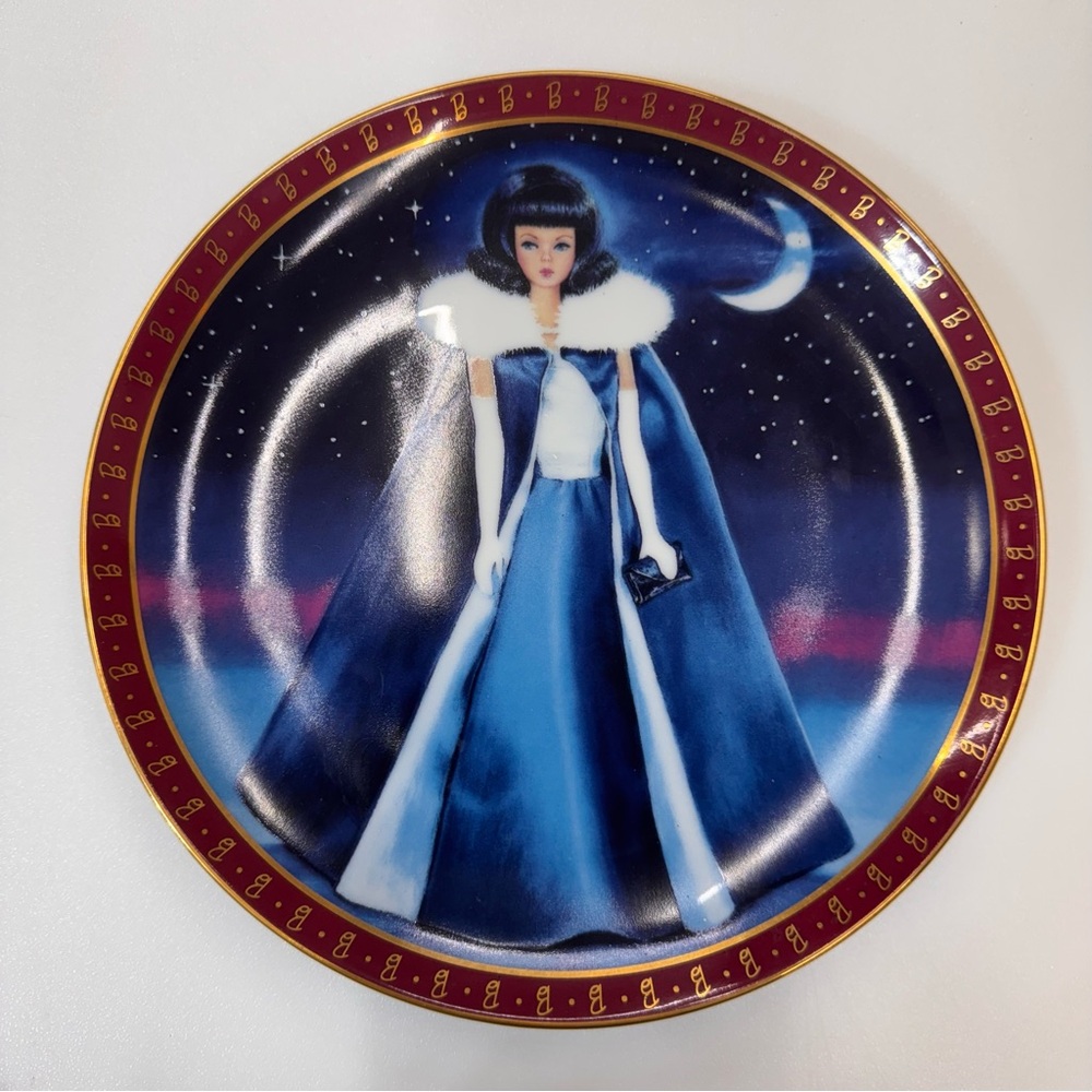 Barbie The 1965 Midnight Blue Collector Plate Mary E. Lambert 1990 COA - Picture 2 of 4